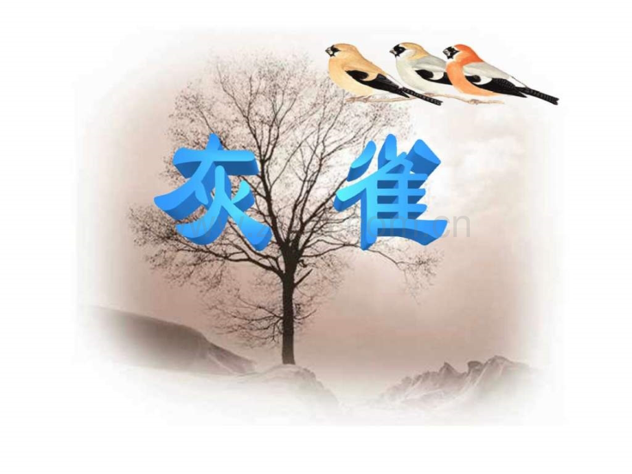 人教版小学语文三级上册《灰雀》.ppt_第1页