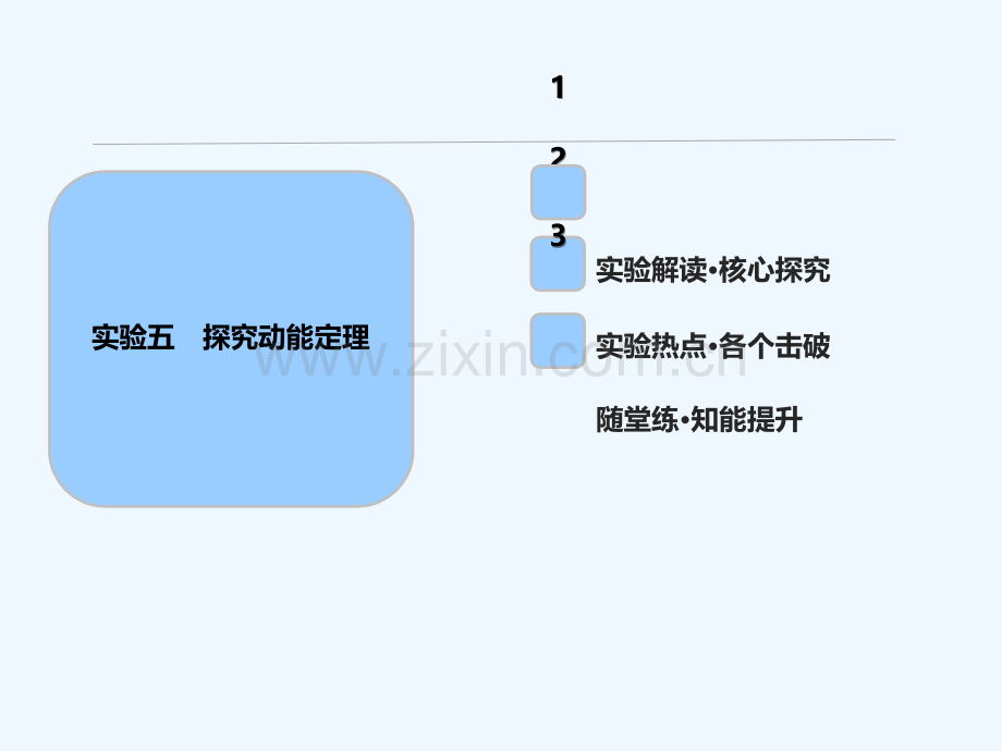 2018年高考物理一轮复习-第五章-机械能-实验五-探究动能定理.ppt_第1页