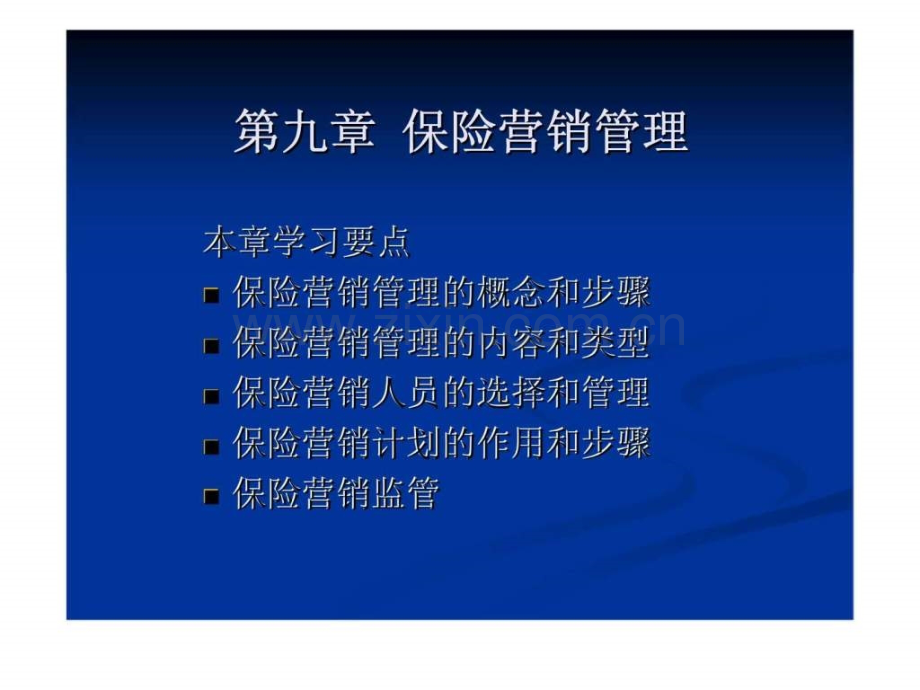 《保险市场营销学》第九章：保险营销管理.ppt_第1页