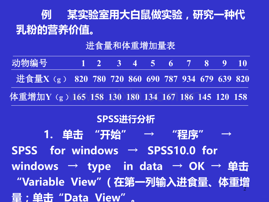 spss操作一元线性回归分析.ppt_第2页