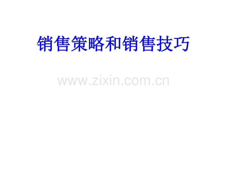 《销售策略与技巧》.ppt_第1页