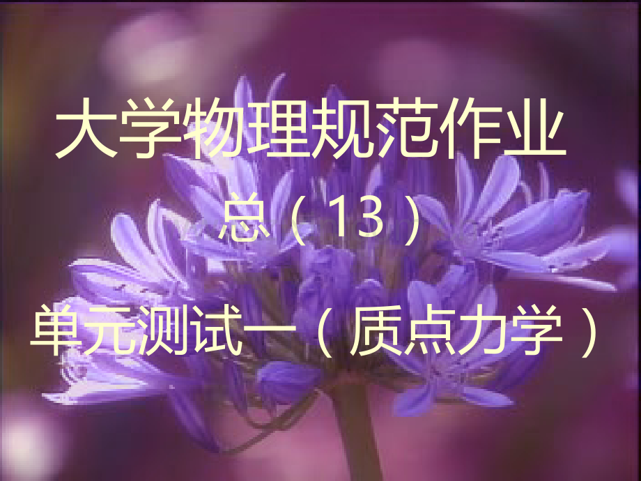 大学物理规范作业-(14).ppt_第1页