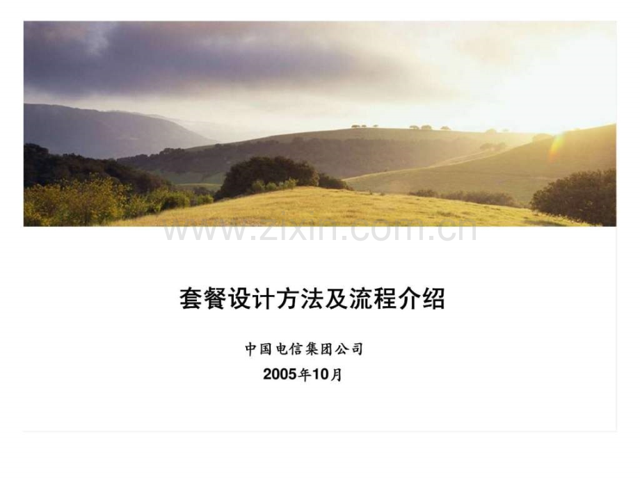 埃森哲：电信集团公司套餐设计方法及流程介绍.ppt_第1页