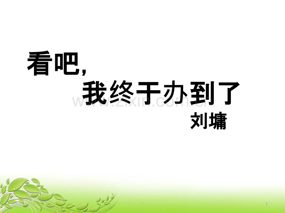 看吧-我终于办到了.pptx_第1页
