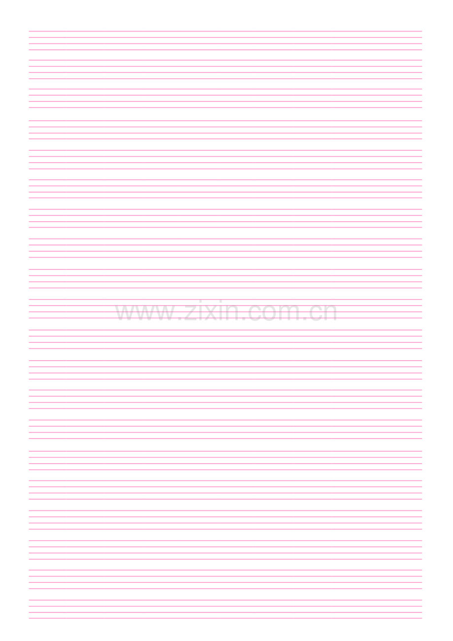 英语练习本格式四线A4纸打印版.xls_第1页