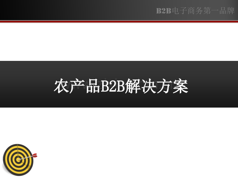 农产品B2B电子商务解决方案.ppt_第1页