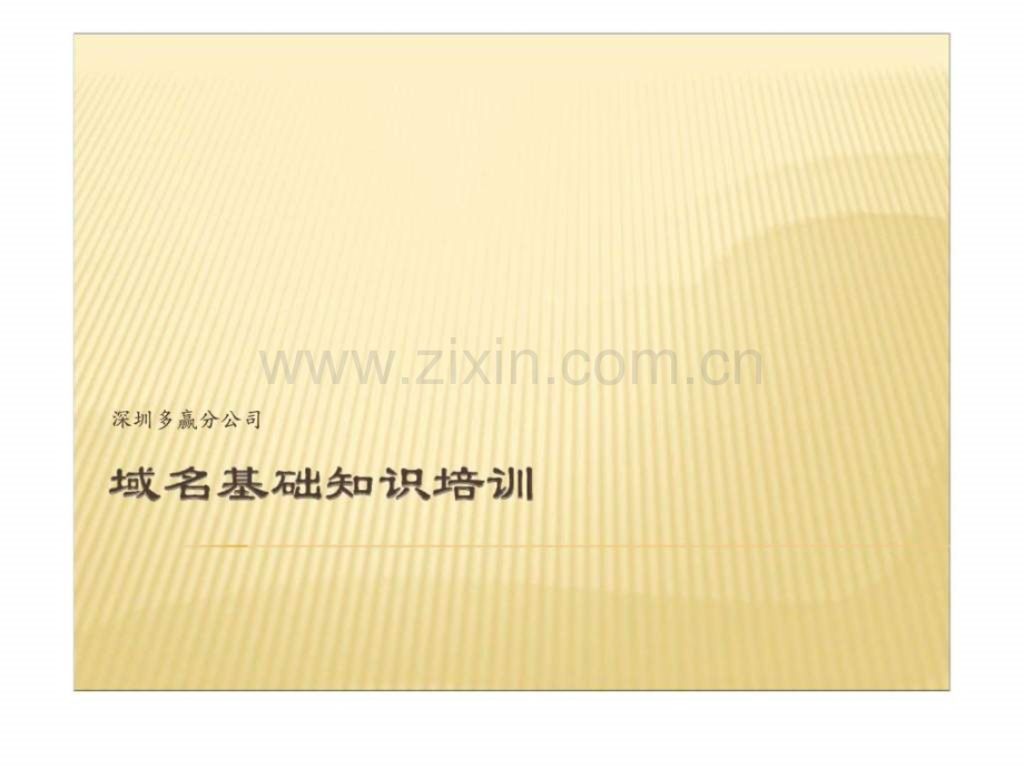 域名基础知识培训.ppt_第1页