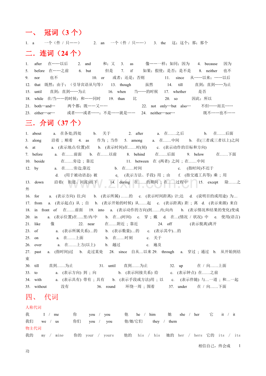 中考英语必记单词(全面总结).pdf_第1页