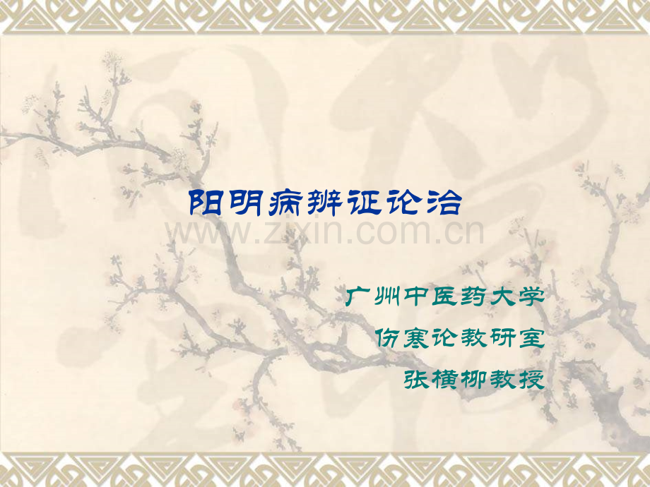 【中医与中药学】阳明病篇(七版).ppt_第1页