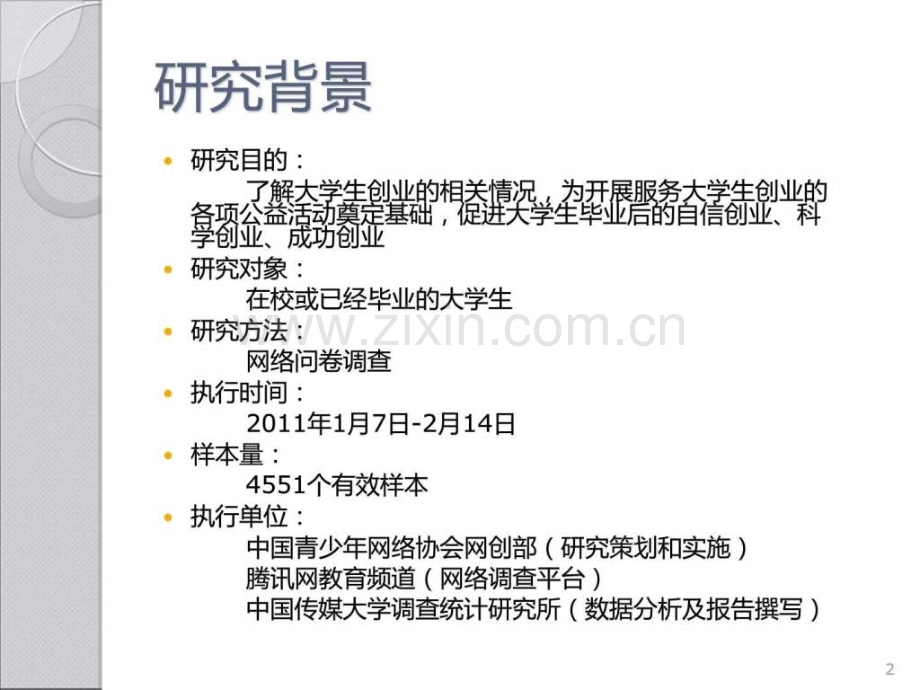 全国大学生创业调研报告[1].ppt_第2页