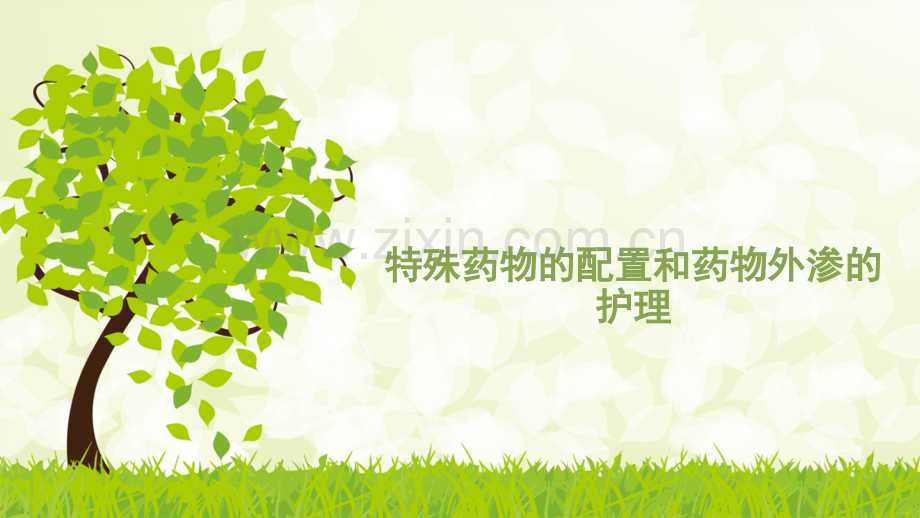 特殊药物的配置和药物外渗的护理.ppt_第1页