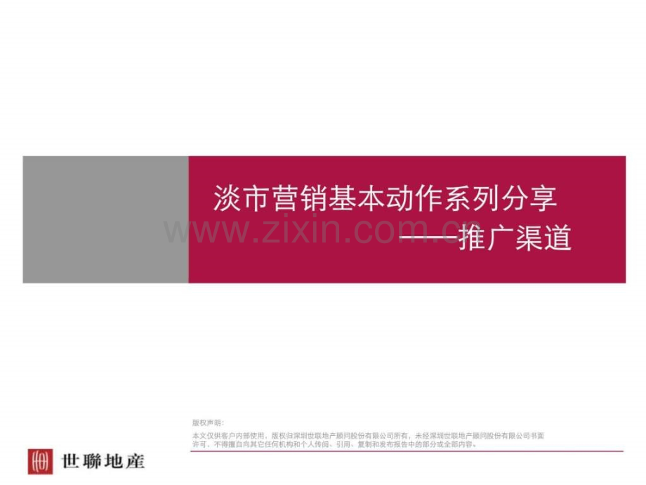 【世联】推广渠道策略(nxpowerlite).ppt_第1页