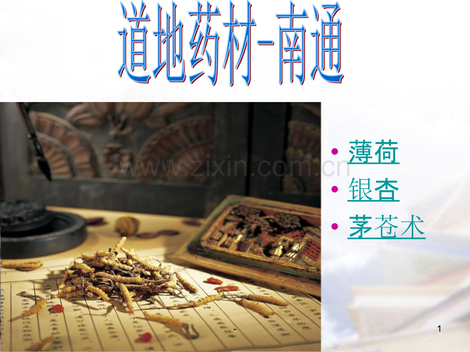 南通道地药材.ppt_第1页