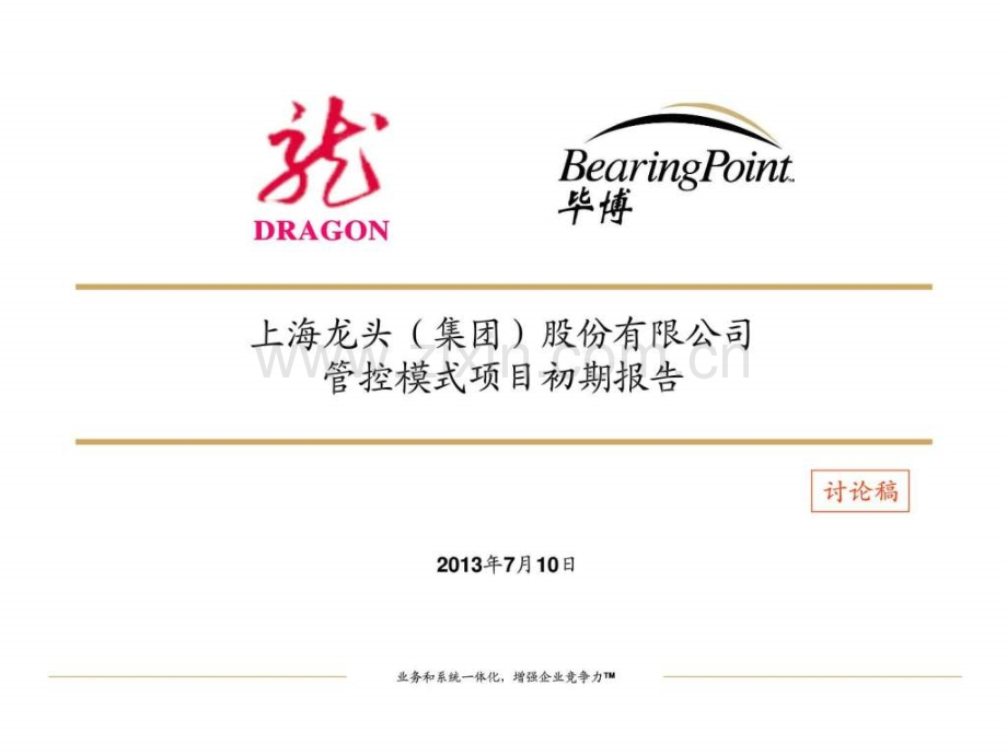 上海龙头股份有限公司管控模式(初稿)5毕博管理咨询.ppt_第1页