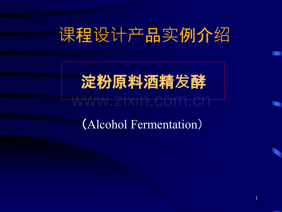 酒精发酵工艺过程-.ppt_第1页