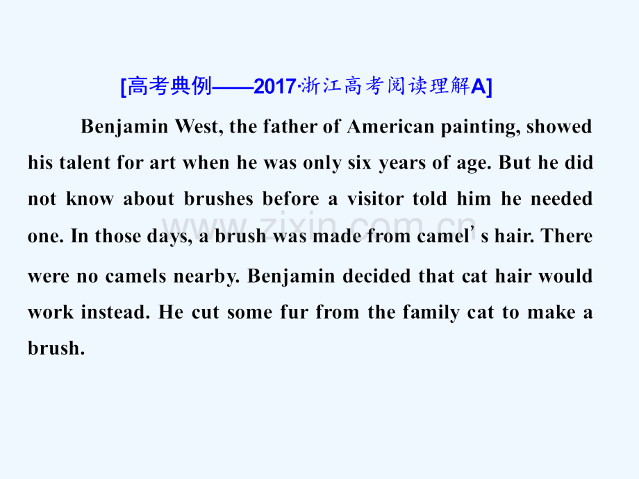 2018年高考英语二轮复习-专题辅导与测试二-话题引领下的阅读理解-话题学案(十二)人物传记类.ppt_第2页
