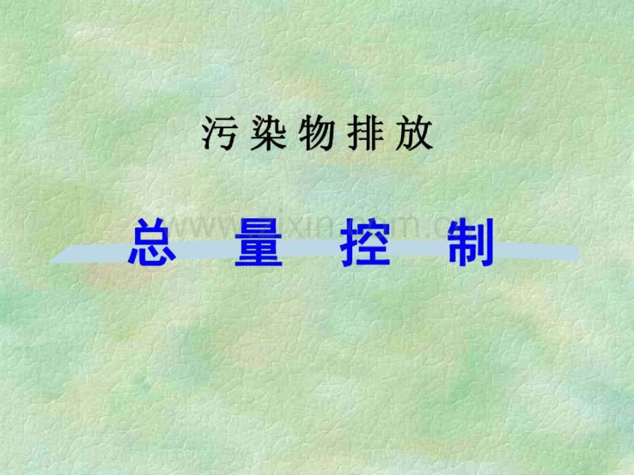 【环境】环评上岗证考试培训总量控制节选-(NXPowerLite).ppt_第1页