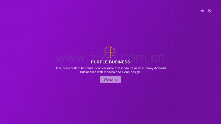 Purple欧美大气网站设计风格商务报告模板.pptx_第2页