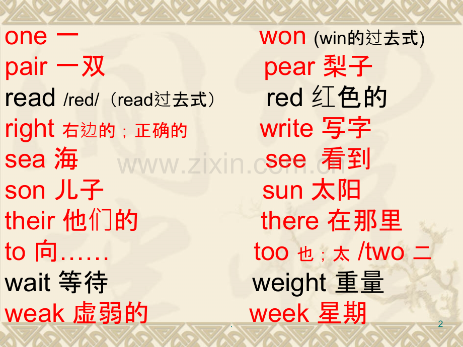 小学英语反义词和同义词近义词.ppt_第2页