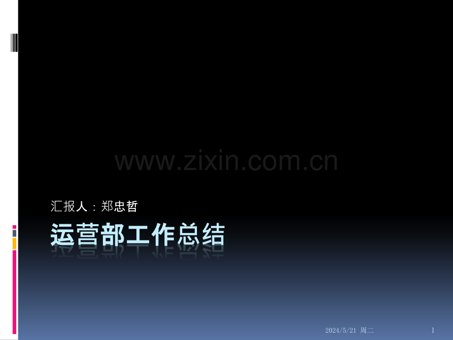 运营部门工作总结.pptx_第1页