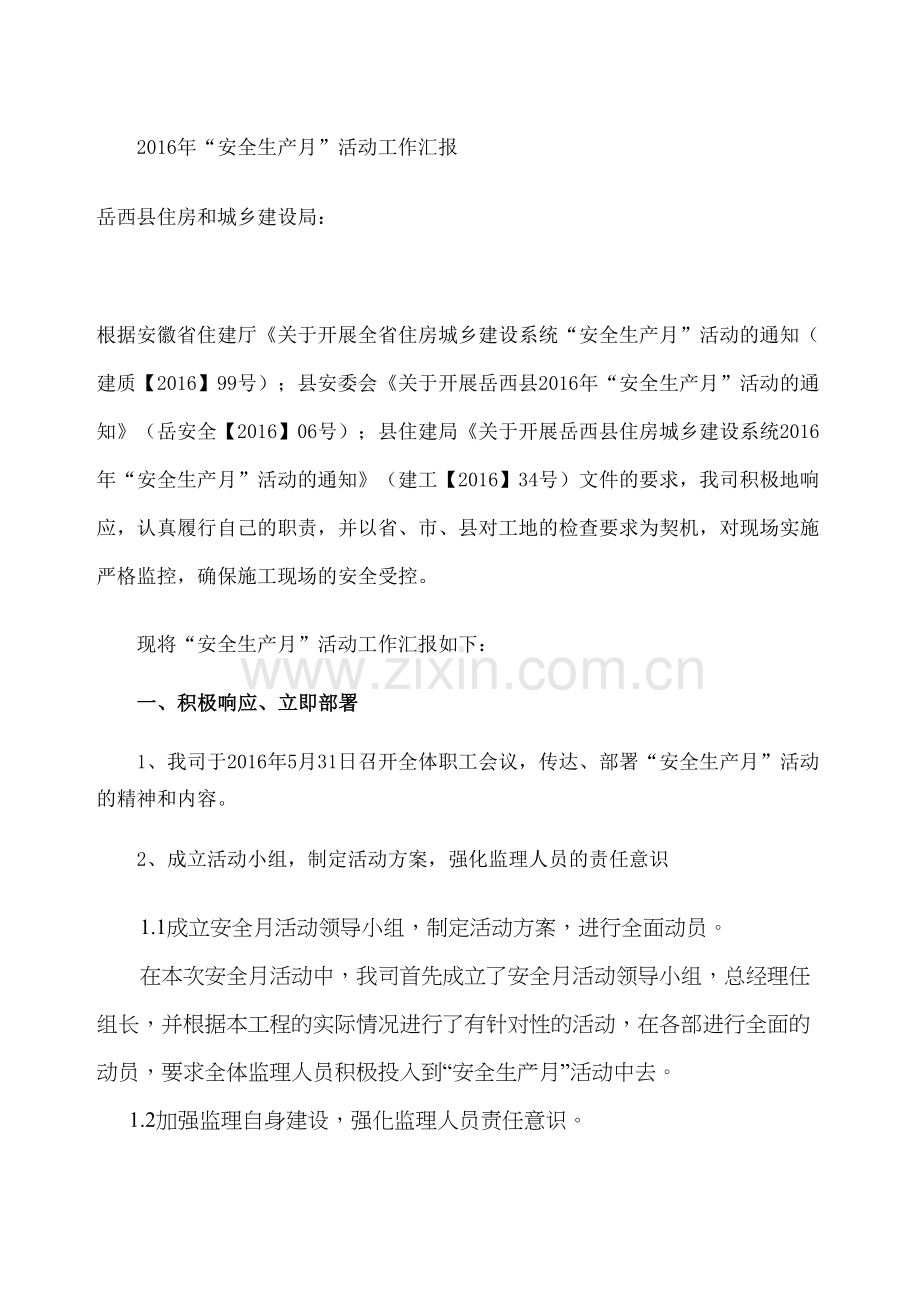 安全生产活动监理工作总结.docx_第2页