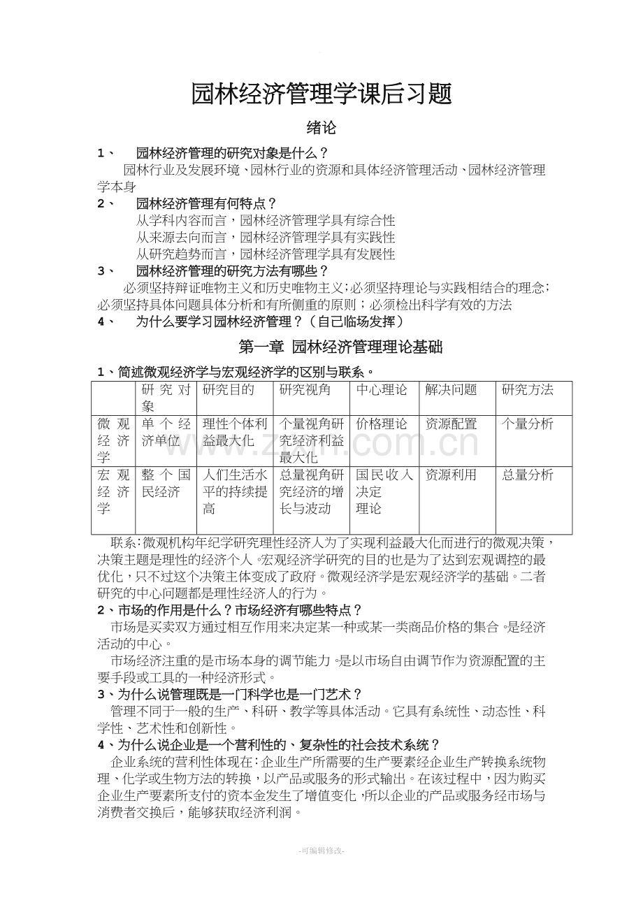 园林经济管理学.doc_第1页