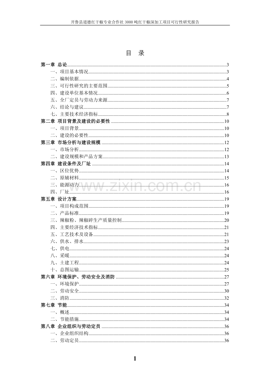 红干椒项目可性研究报告(66p).doc_第1页