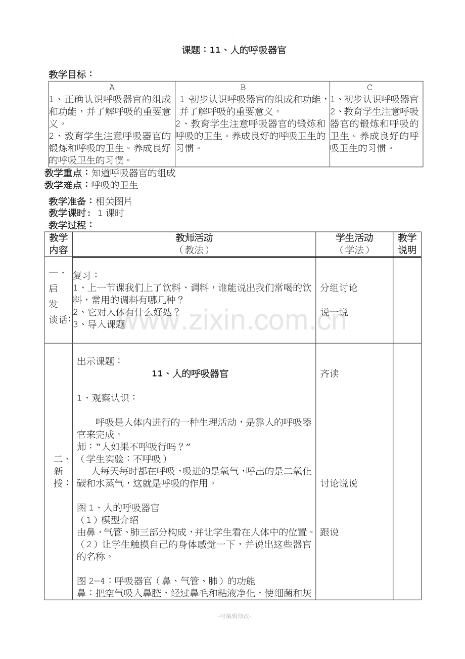 人的呼吸器官.doc_第1页