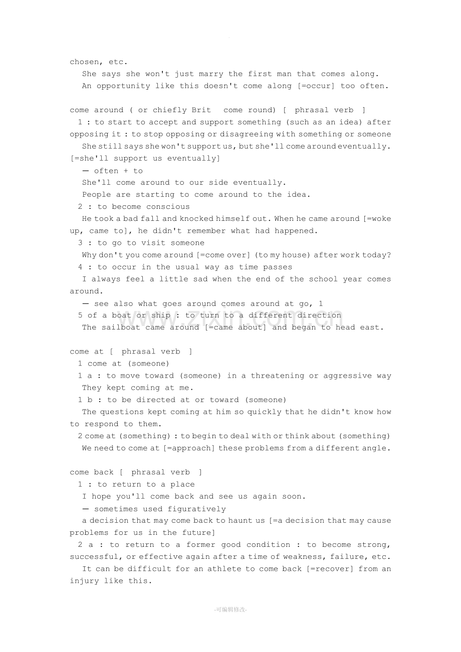 come短语及详细用法.doc_第2页