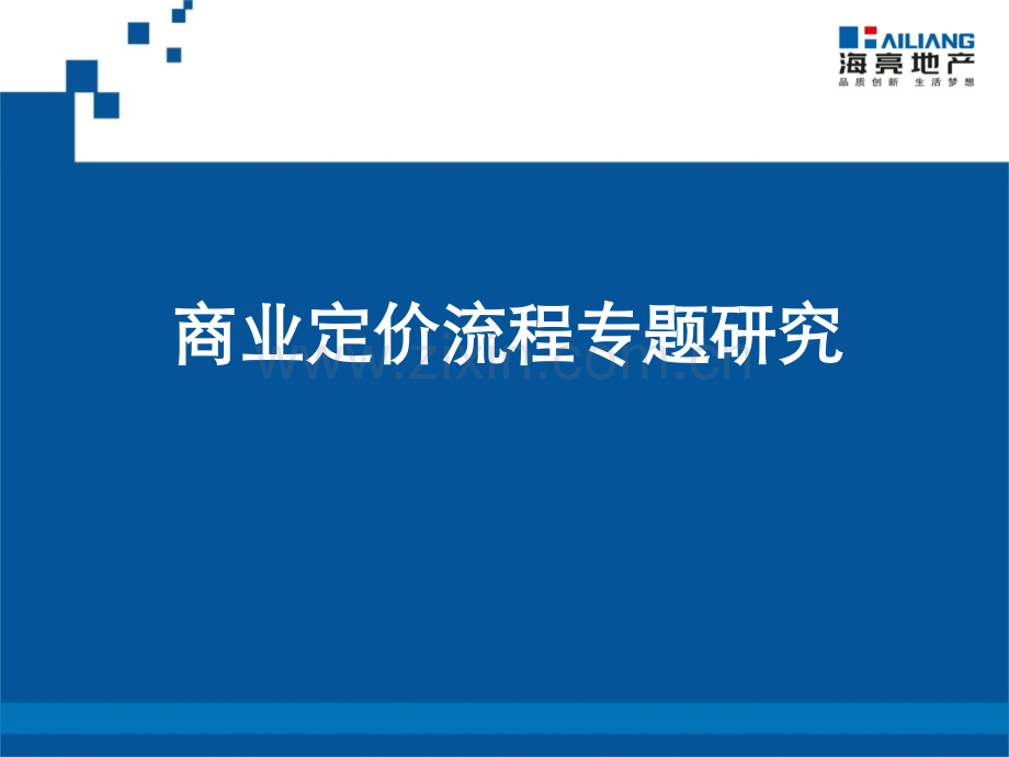 房地产培训 -定价策略-商业定价流程专题.pptx_第1页