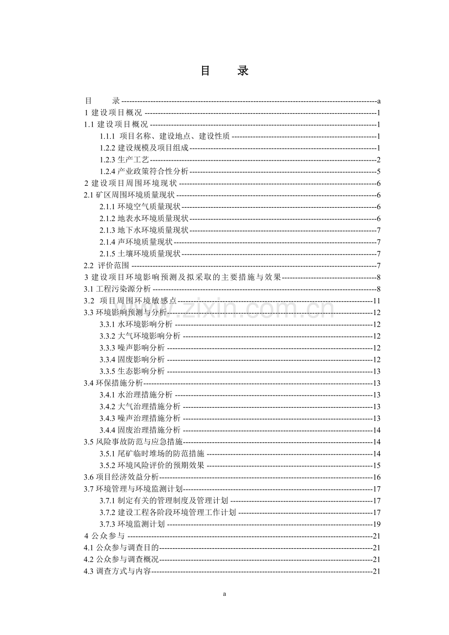 叶河矿业有限责任公司300td金矿选矿工程立项环境影响评估报告书.doc_第1页
