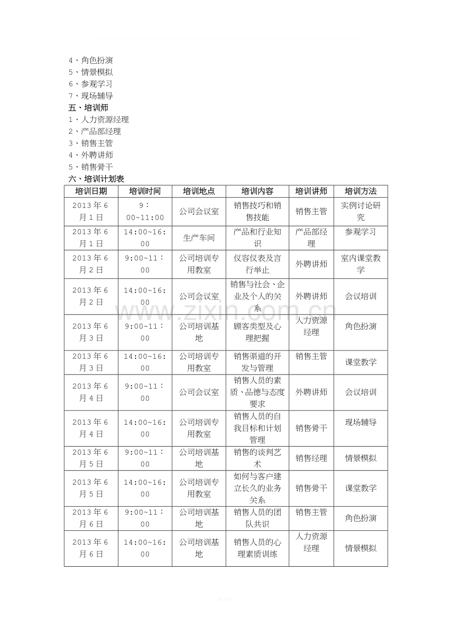 销售员培训计划书.doc_第2页