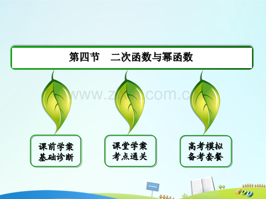 2017届高三数学一轮总复习-第二章-函数、导数及其应用-2.4-二次函数与幂函数课件.ppt_第2页