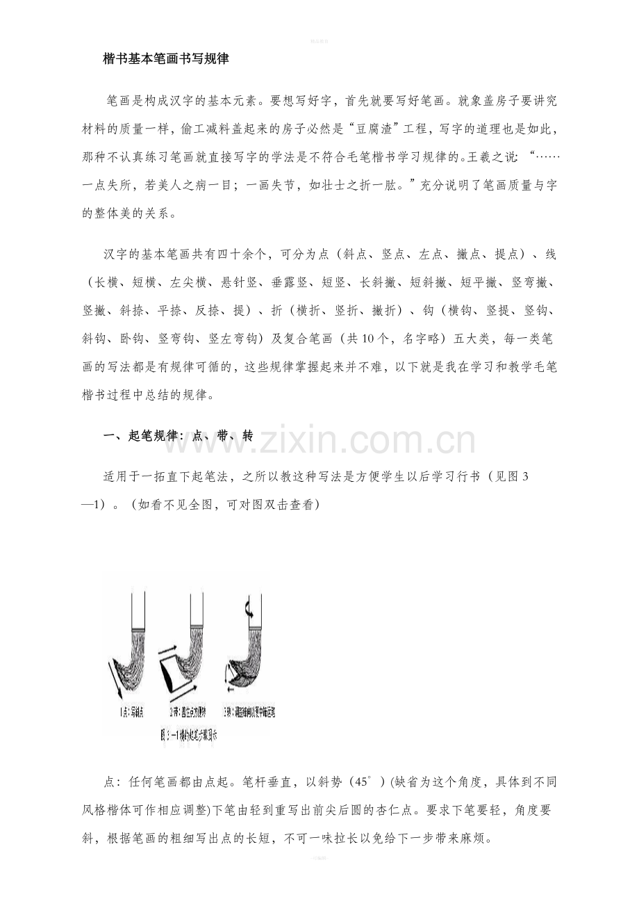 楷书基本笔画书写规律.doc_第1页
