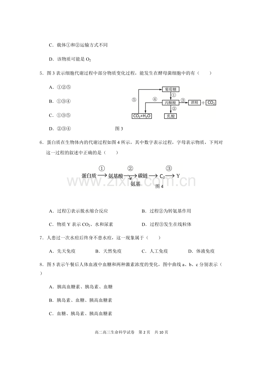 2019生物二模浦东有答案.pdf_第2页
