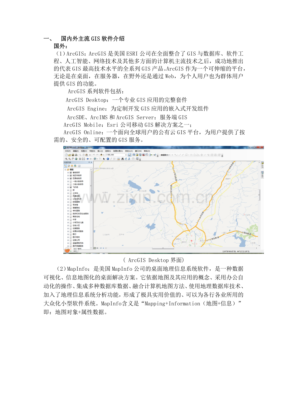 主流GIS软件介绍及比较.doc_第1页