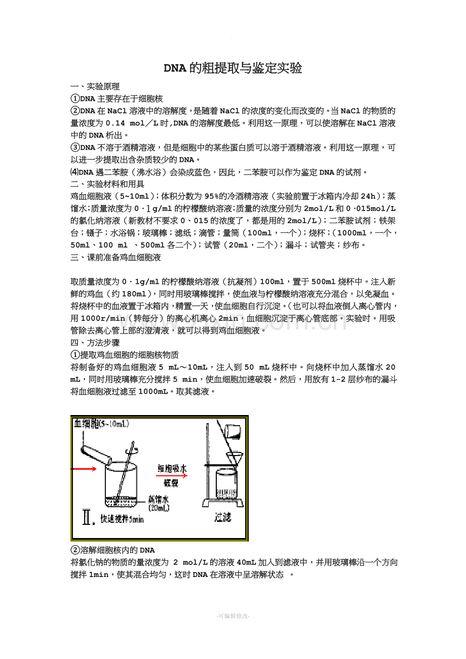 DNA粗提取和鉴定实验.doc_第1页