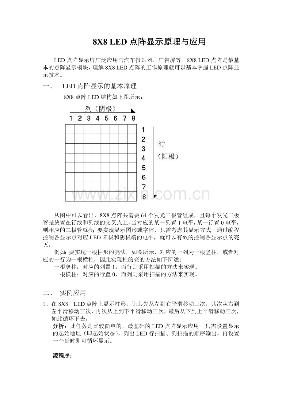 LED点阵显示原理与应用.doc_第1页