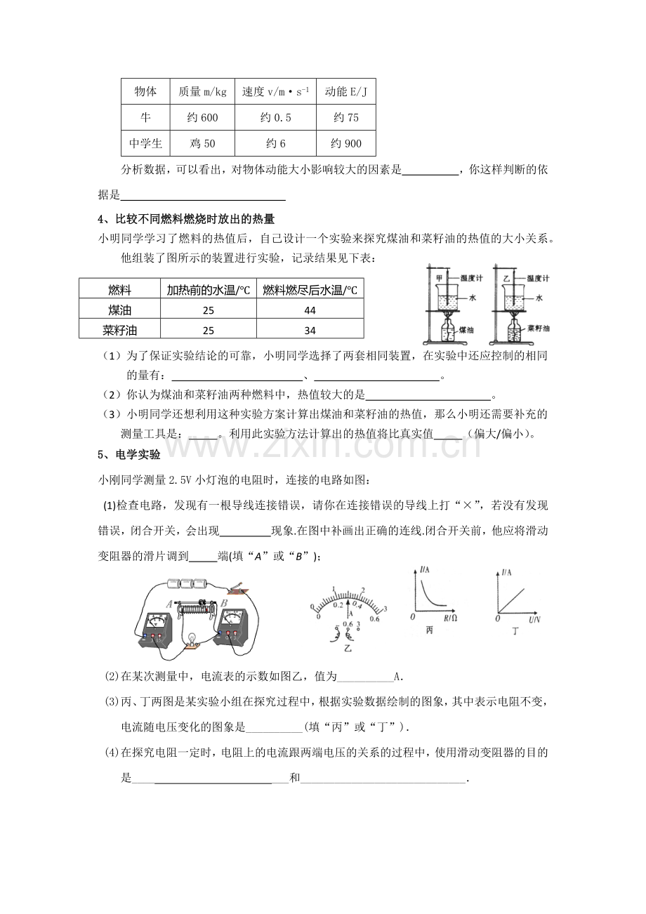 苏科版九年级物理实验专题复习.doc_第2页