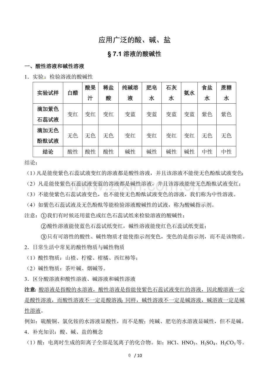 初三化学酸碱盐知识点.doc_第1页