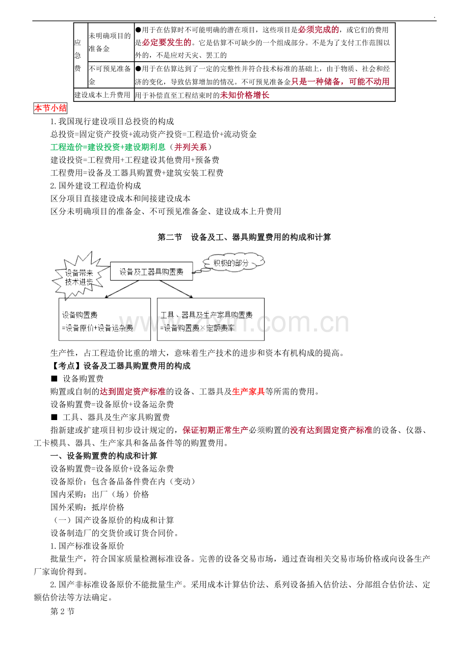 2020一级造价工程师计价经典笔记.pdf_第2页
