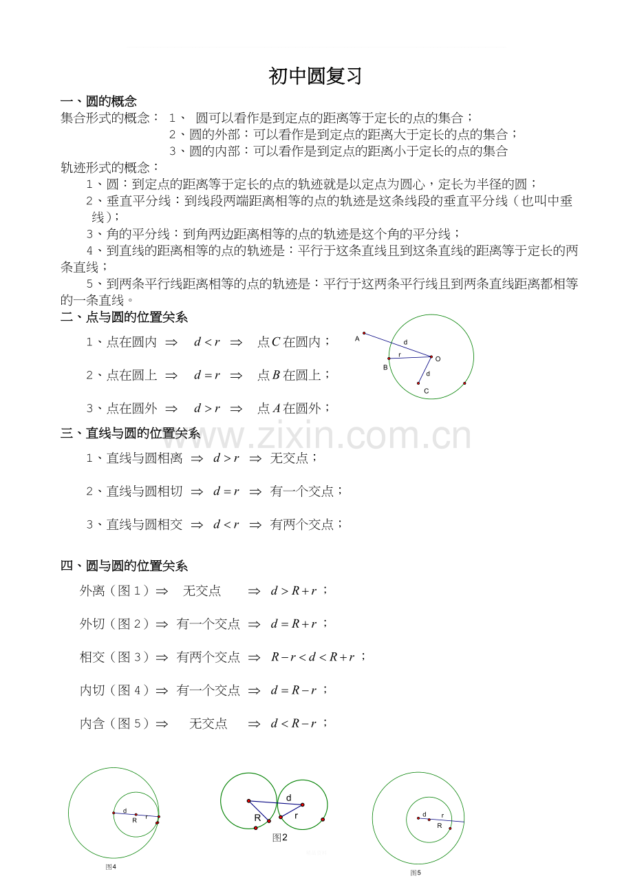 中考圆知识点总结复习.doc_第1页