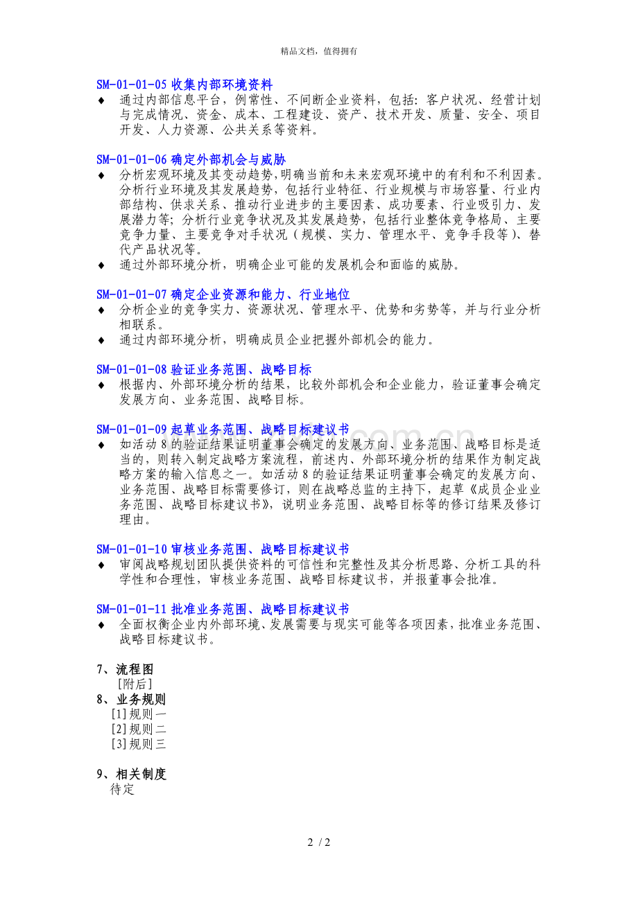 ibm新奥燃气控股集团—sm1.1分析成员企业战略环境流程说明书.doc_第2页