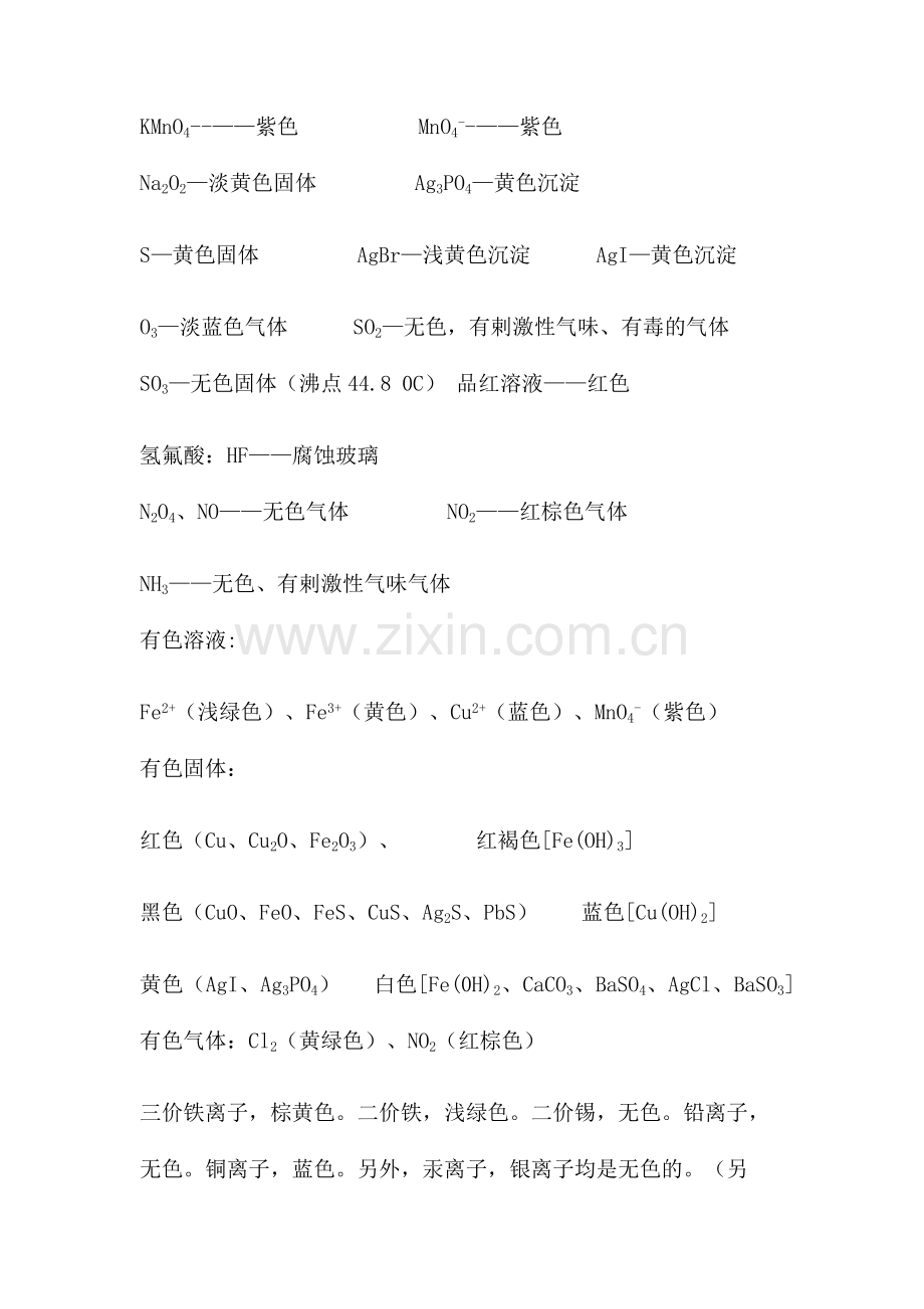 高中化学常用离子的颜色.doc_第2页