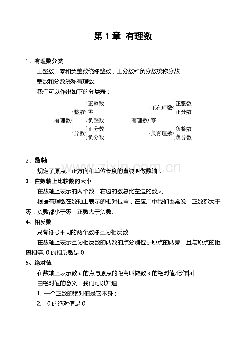 七年级数学笔记.doc_第1页