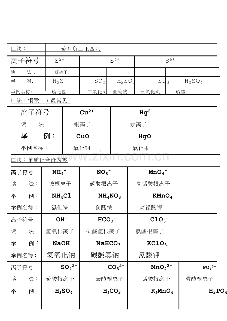 初中常见离子符号及实例.doc_第2页