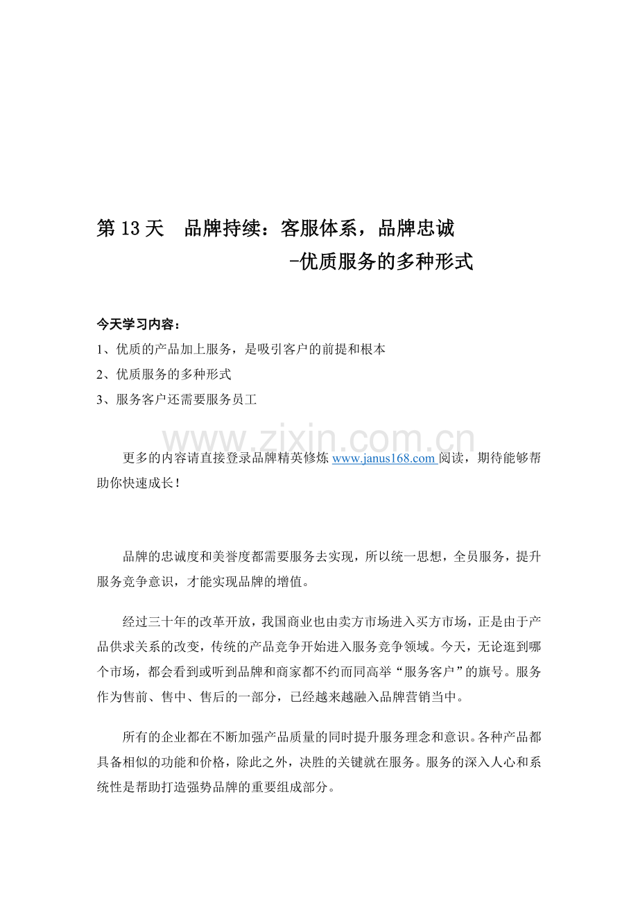 《18天实战品牌精英速成》-品牌持续的多种形式.doc_第1页