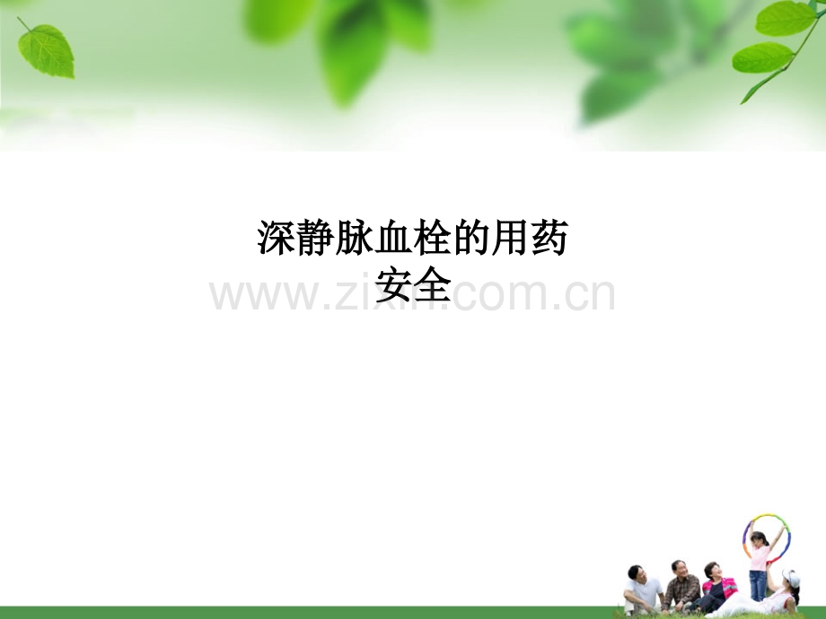 深静脉血栓的用药安全.ppt_第1页