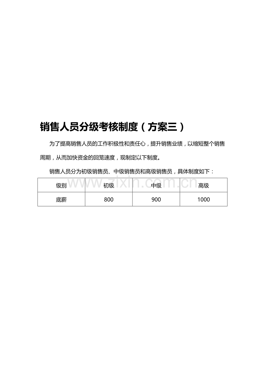 销售人员分级激励制度.doc_第1页