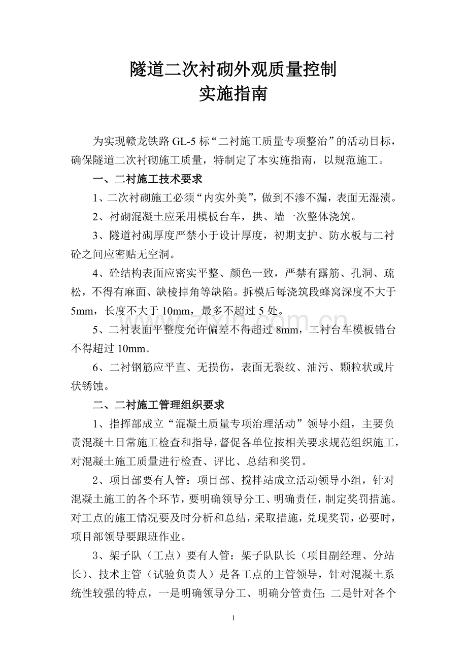 二衬外观质量控制实施指南.doc_第1页